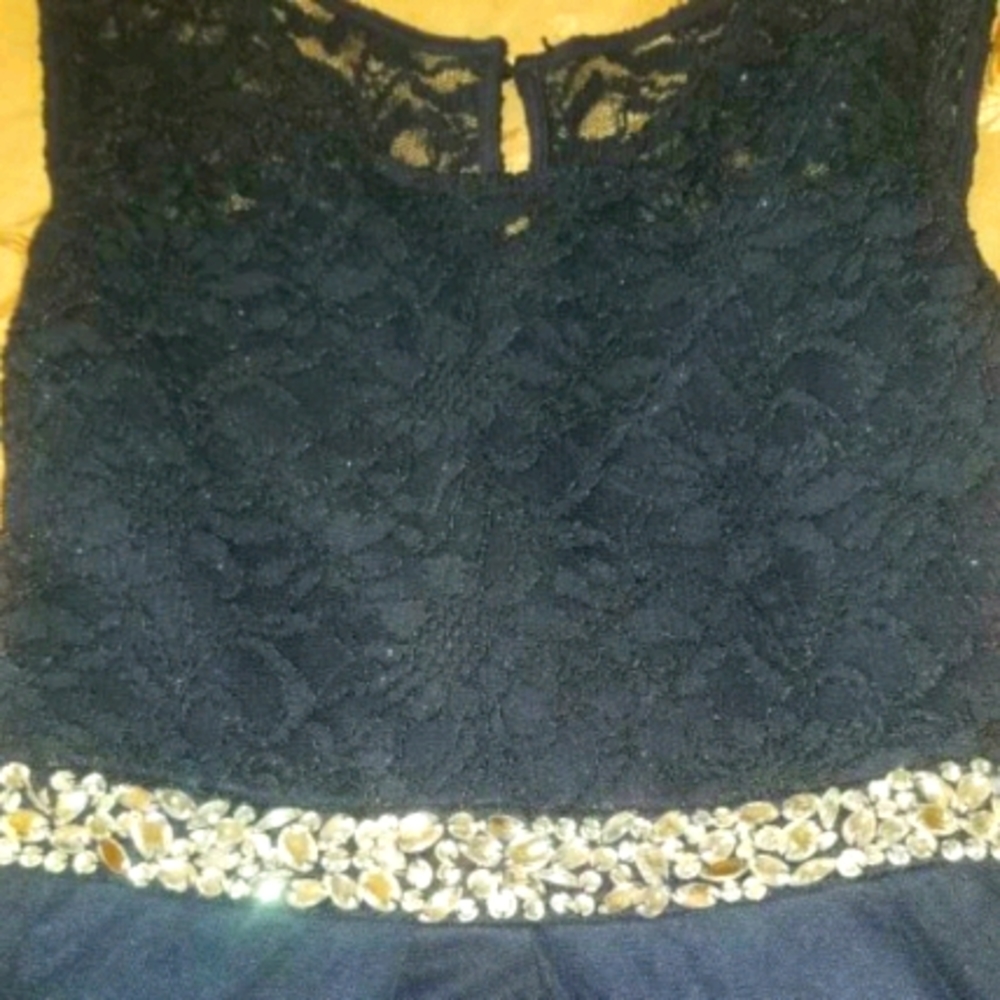 lace dress, size 18.5 with ruffled skirt
